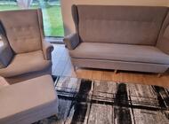 Grajewo ogłoszenia: Sprzedam używany 2 lata komplet wypoczynkowy.  W skład zestawu... - zdjęcie