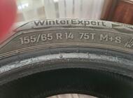 Grajewo ogłoszenia: Sprzedam komplet opon zimowych 155/65 R14 zakupionych pod koniec... - zdjęcie
