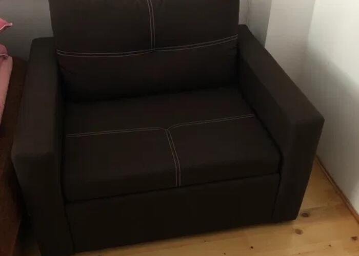 Grajewo ogłoszenia: Witam, sprzedam nowy fotel rozkładany w kolorze ciemnego brązu ze...