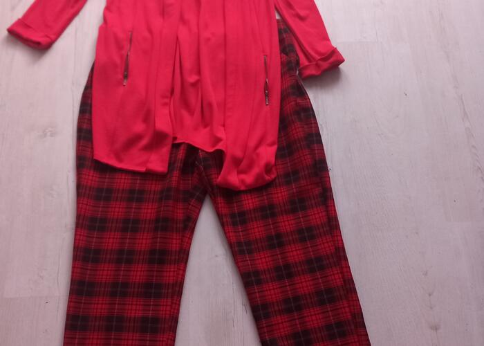 Grajewo ogłoszenia: Sprzedam komplet czerwony spodnie i żakiet rozmiar XL stan b.dobry...