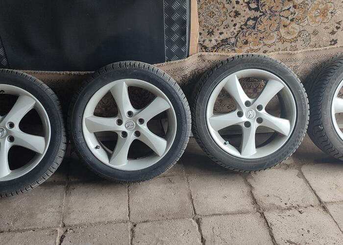 Grajewo ogłoszenia: Sprzedam alufelgi r17 z oponami wielosezonowymi jak nowe.5x114,3