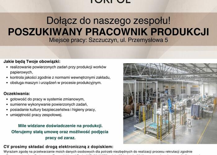Grajewo ogłoszenia: Firma TORPOL Sp. z o.o. producent ekologicznych worków papierowych...