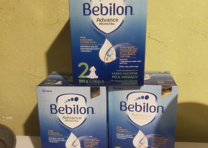 Grajewo ogłoszenia: Sprzedam 3 całe opakowania mleka modyfikowanego Bebilon 2 oraz...
