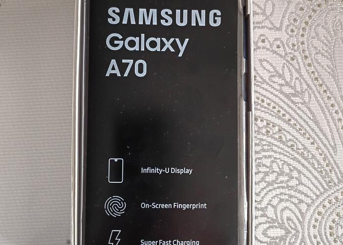 Grajewo ogłoszenia: Sprzedam używany Samsung Galaxy A70 blue 128gb 16gb RAM ,...