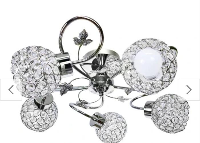 Grajewo ogłoszenia: Sprzedam lampę sufitowa z kryształami, używana bardzo krótko