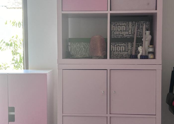 Grajewo ogłoszenia: Sprzedam różowo-białe meble z Ikea używane w dobrym stanie:...