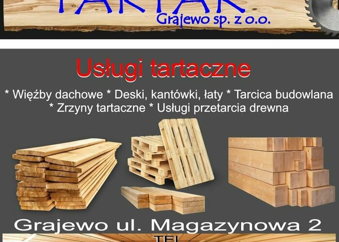 Grajewo ogłoszenia: Tartak Grajewo sp. z o.o.
ul. Magazynowa 2

- Więźby dachowe...