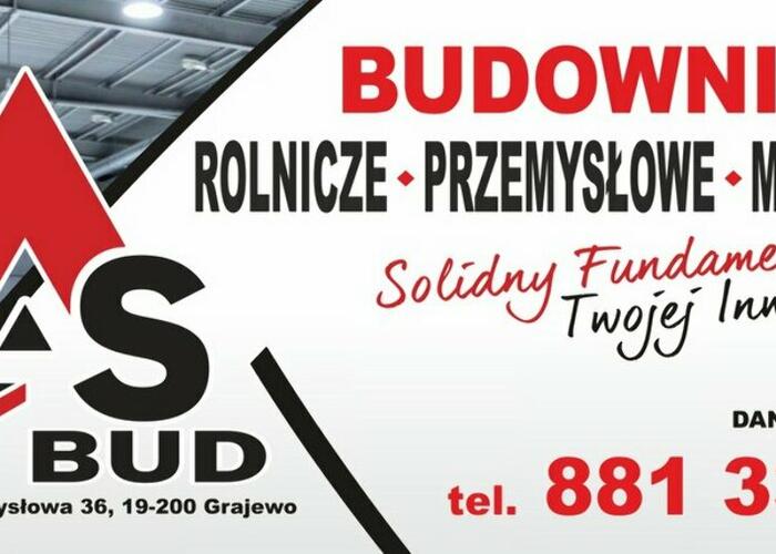 Grajewo ogłoszenia: PHU AS-BUD Daniel Przestrzelski
ul. Przemysłowa 36, 19-200 Grajewo