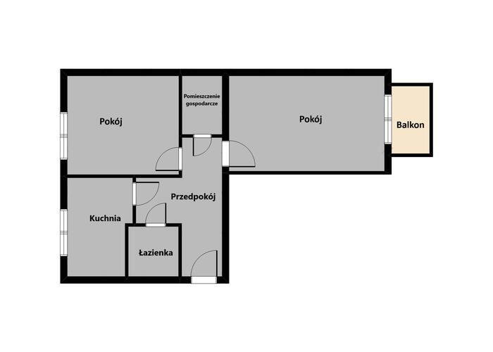 Grajewo ogłoszenia: Dwupokojowe mieszkanie o powierzchni 52,07 m2 w kameralnym bloku z...