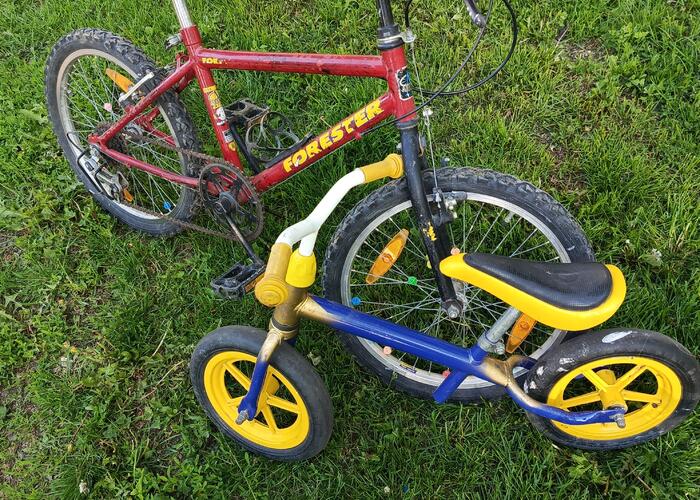 Grajewo ogłoszenia: Sprzedam rowerek i biegusa stan dobry.zaprsszm.