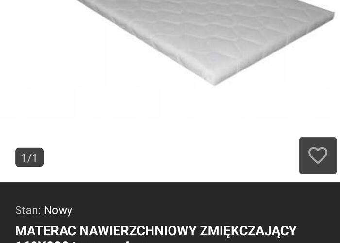 Grajewo ogłoszenia: Sprzedam topper materac nawierzchni rozmiar 160x200.