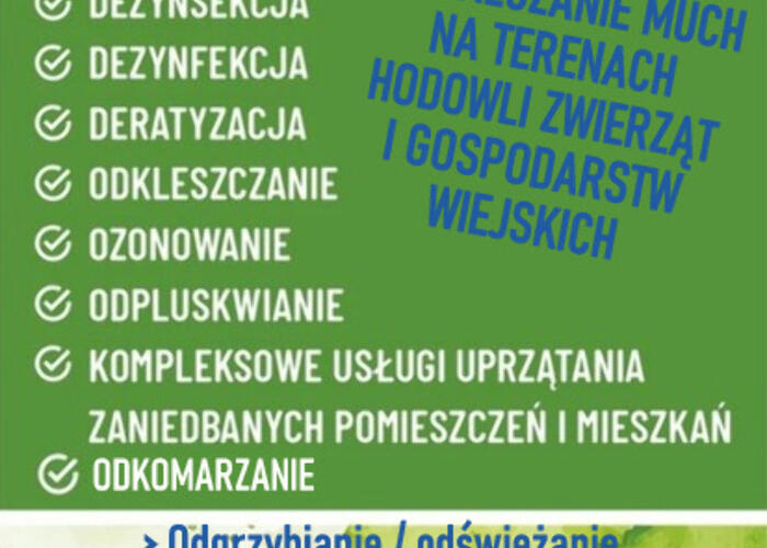 Grajewo ogłoszenia: Wykonuję Usługi DEZYNFEKCJI...