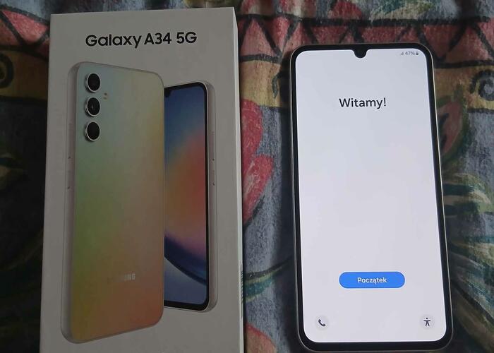 Grajewo ogłoszenia: Samsung Galaxy A34 5G 6GB/128GB. Telefon w stanie bdb. Ekran...