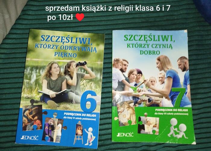 Grajewo ogłoszenia: Sprzedam książki z religii do klasy 6 i 7 Szkoła podstawowa nr.4...