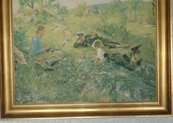 Grajewo ogłoszenia: Sprzedam Stary malowany  obraz wym 70 na 76cm