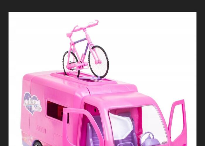 Grajewo ogłoszenia: Kamper dla lalek barbie z akcesoriami duży samochód bus i rower...