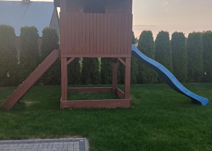 Grajewo ogłoszenia: Sprzedam domek drewniany ze zjeżdżalnią dla dzieci. Cena do...