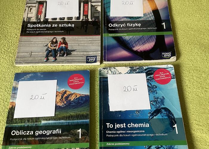 Grajewo ogłoszenia: Sprzedam książki to 1 klasy technikum i liceum zakres podstawowy