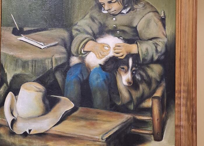 Grajewo ogłoszenia: Sprzedam obraz malowany na płótnie (w ramie drewnianej z dębu),...