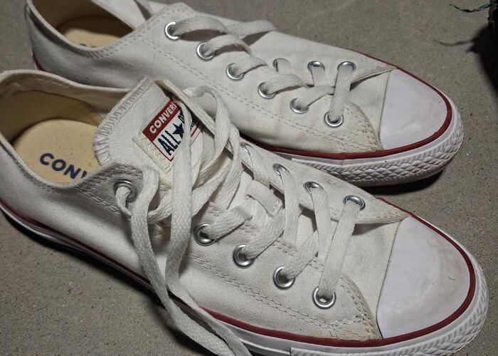 Grajewo ogłoszenia: Sprzedam białe conversy rozmiar 41 (26-27cm wkładka) do...