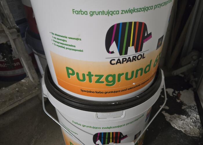 Grajewo ogłoszenia: Sprzedam plyn gruntujący Putzgrund610 Caparol 50kg. Cena 360zl