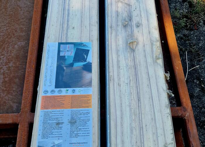 Grajewo ogłoszenia: Niemieckie panele podłogowe laminowane. Wzór cocobolo hell.  Dwie...