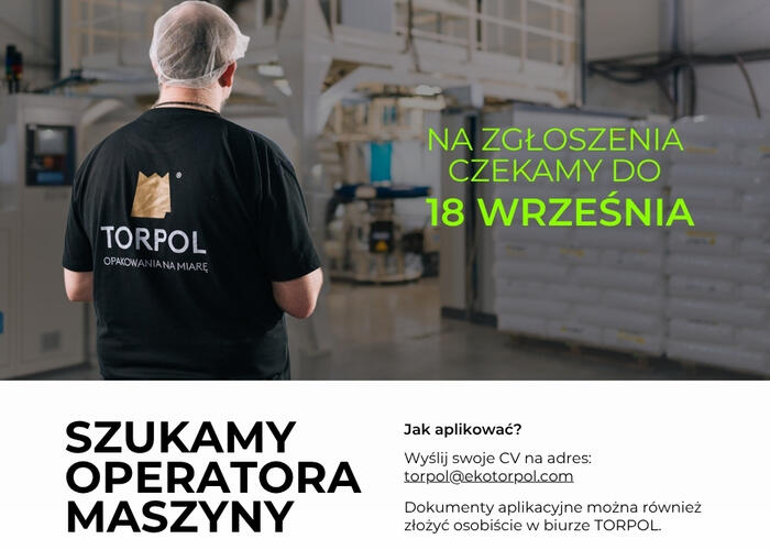 Grajewo ogłoszenia: Szukasz stabilnej pracy? Dołącz do zespołu TORPOL....