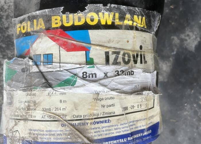 Grajewo ogłoszenia: Folia budowlana Czarnia typ 250
Szer 8m długości ok 33m