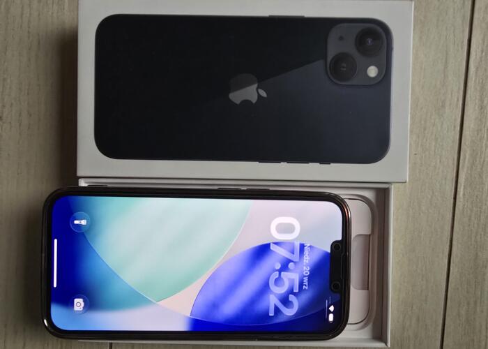 Grajewo ogłoszenia: Sprzedam iPhone 13 - 128 GB czarny,  kondycja baterii 87 % , 100 %...