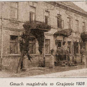 1. Budynek magistratu w Grajewie w 1928 r.