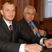 2. Burmistrz Grajewa Adam Kiełczewski i Ryszard Wolwark Sekretarz Miasta - Radny Sejmiku (fot. e-Grajewo.pl