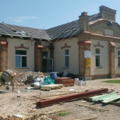 9. foto - rozbudowa budynku głównego JRG PSP przy ul. Wojska Polskiego w Grajewie (VI 2011 r.)