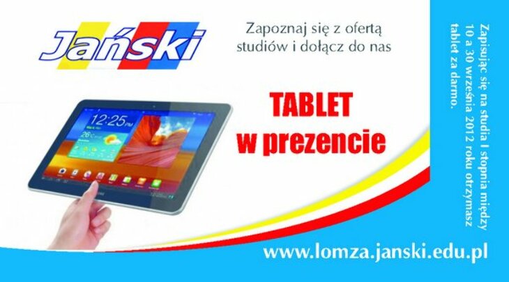 Studiuj z Jańskim - tablet gratis!