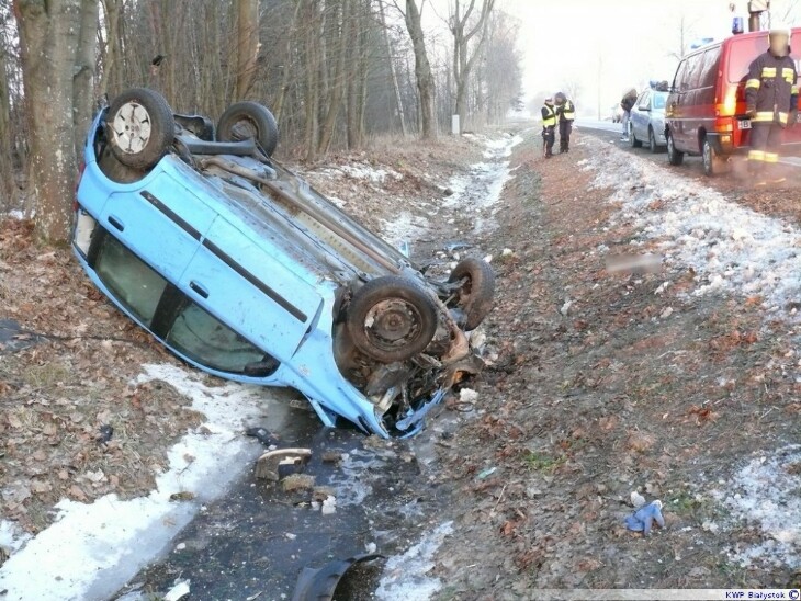 Fiat Panda w rowie