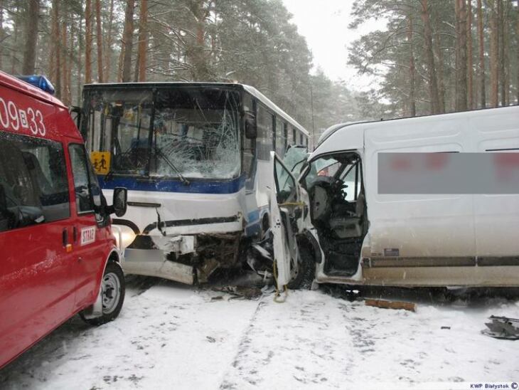 Wypadek autobusu