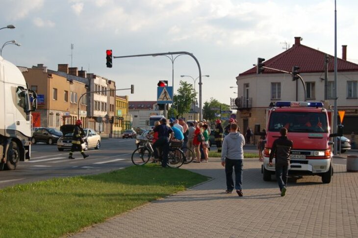 Wypadek w centrum Grajewa
