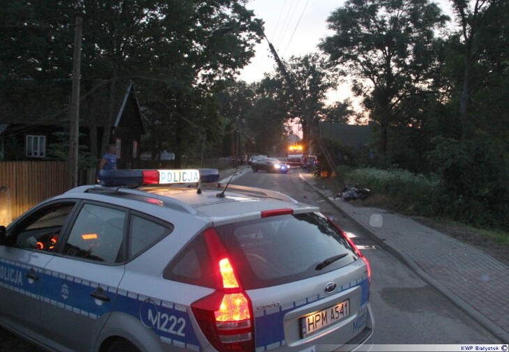 Motocyklista zginął na miejscu  