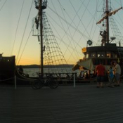 5. Statek Pirat zacumowany przy Molo w Sopocie - lipiec 2014