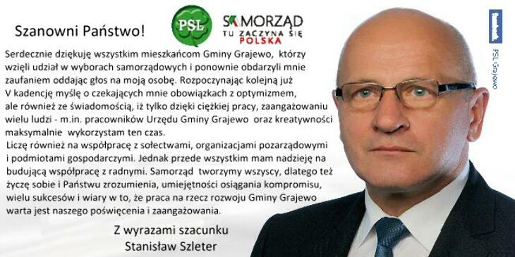 Dziękuję - Stanisław Szleter