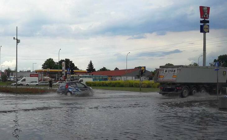 Białystok znowu zalany