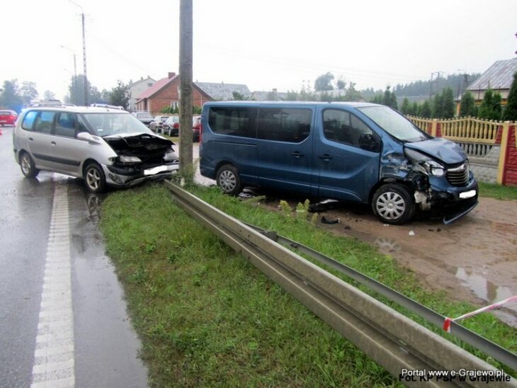 Wypadek w okolicy Popowa