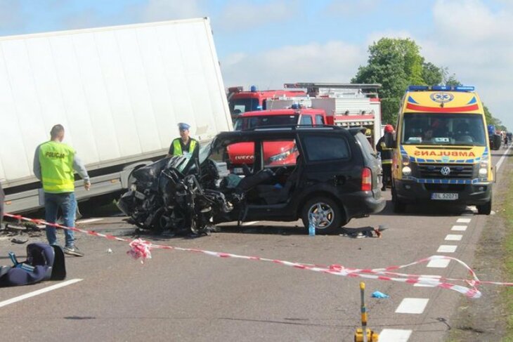 Wypadek na DK61 (Guty)