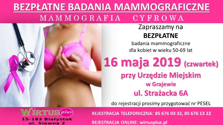Mammografia przy UM (16.05.)