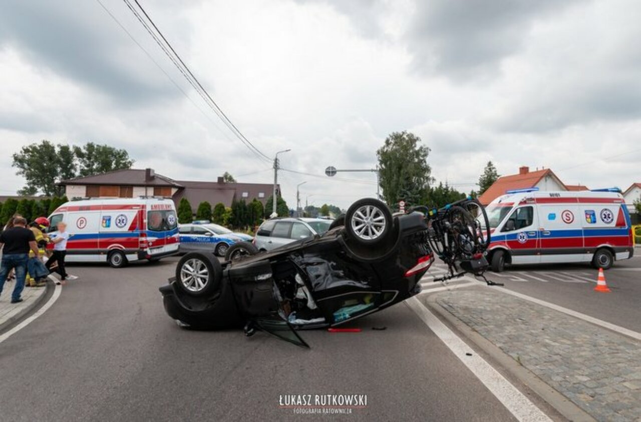 Wypadek na DK nr 65 eGrajewo.pl Portal