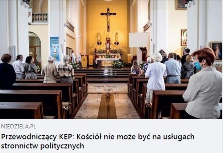 Biskup krytykuje działania rządu wobec kościoła w czasie pandemii