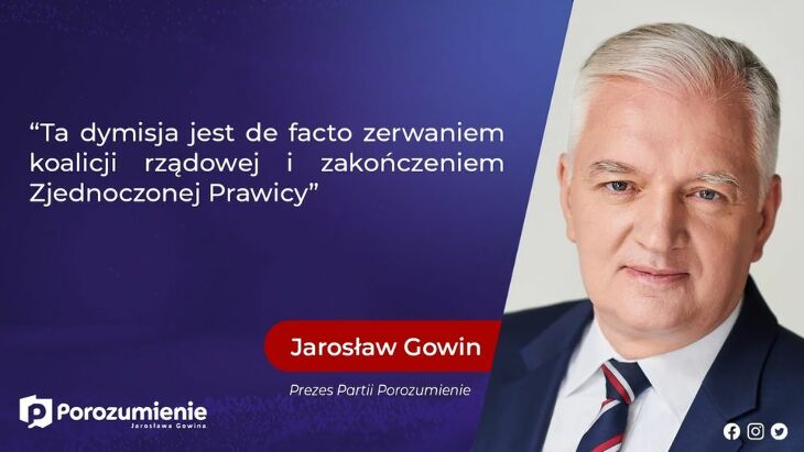 Premier odwołał Jarosława Gowina z funkcji wicepremiera