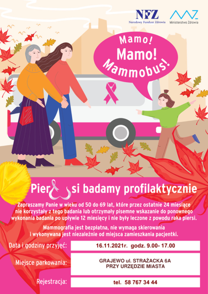 Bezpłatne badania mammograficzne dla kobiet 