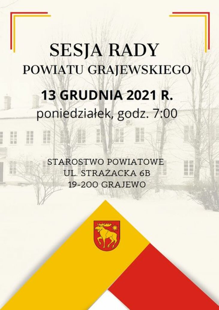 Sesja Rady Powiatu Grajewskiego (13.12)