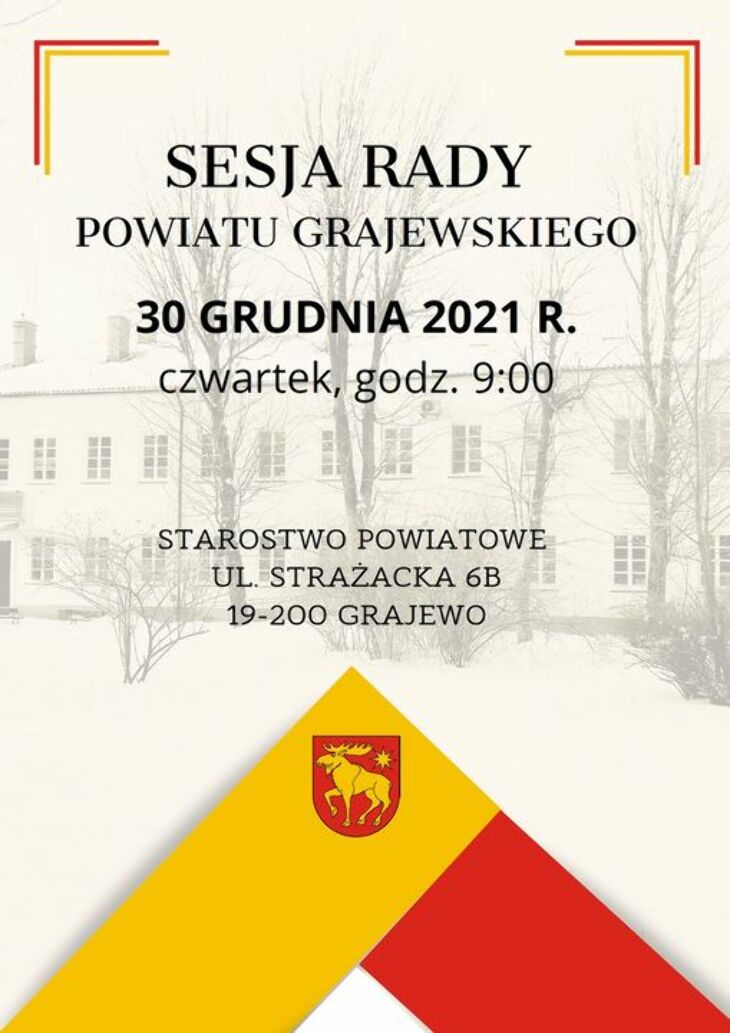 Sesja Rady Powiatu Grajewskiego (30.12)