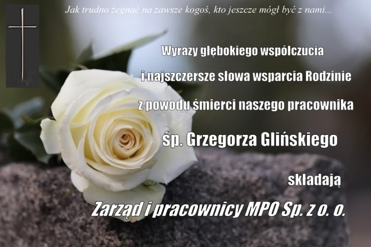 Zmarł Grzegorz Gliński - kondolencje